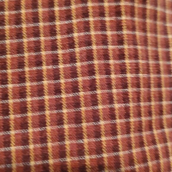 Columbia Sportswear Men's Long Sleeve Plaid Rust Button Down Shirt Size Large - Picture 7 of 10